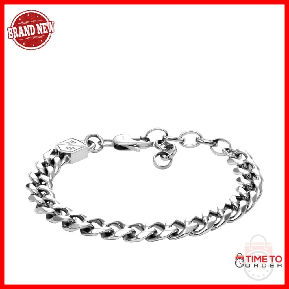 Stainless Steel Chain Bracelet with Lobster Clasp, One Size